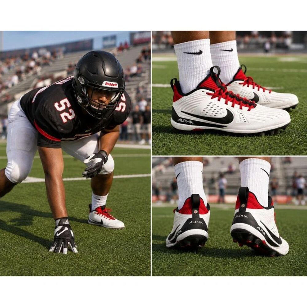 Nike Alpha Menace Strong Football Cleats Men's Size 9 M